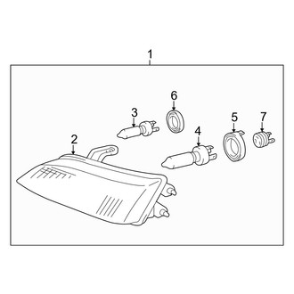 Lexus OE - Front Lamps - Headlamp Components (W/O High Intensity, Discharge Lamps)