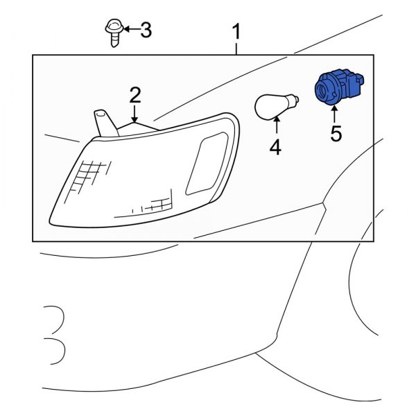 Turn Signal Light Socket