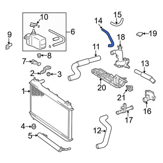 Lexus OE - Engine Coolant Bypass Hose