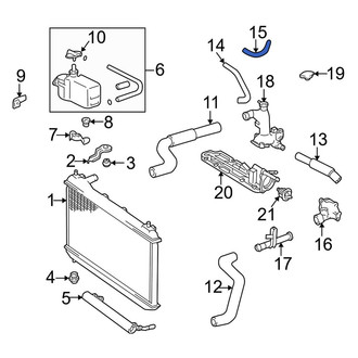 Lexus OE - Engine Coolant Bypass Hose