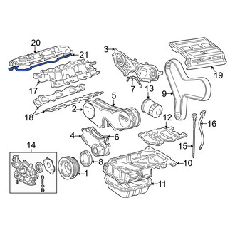 Lexus OE - Left Engine Valve Cover Gasket
