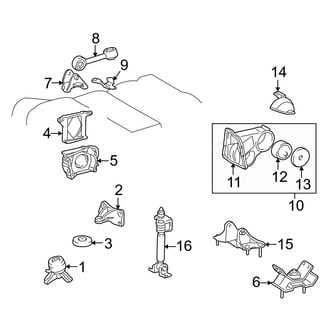 Lexus OE - Engine / Transaxle - Engine & Transmission Mounting