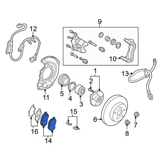Lexus OE - Front Disc Brake Pad Set