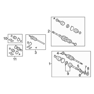 Lexus OE - Front Suspension - Drive Axles