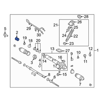 Lexus OE - Right Rack and Pinion Mount Bushing