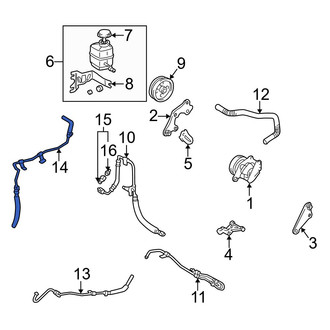 Lexus OE - Power Steering Return Hose