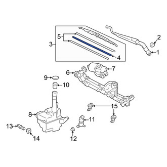 Lexus OE - Right Wiper Blade Refill