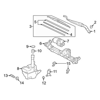 Lexus OE - Windshield - Wiper & Washer Components