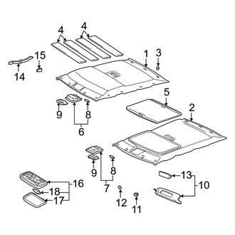 Lexus OE - Roof - Interior Trim