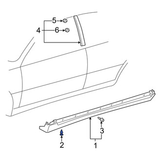 Lexus OE - Front Rocker Panel Molding Clip
