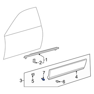 Lexus OE - Front Lower Door Molding Clip