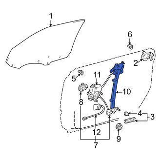 Lexus OE - Front Left Window Regulator