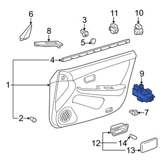Lexus OE - Front Left Door Window Switch