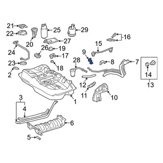 Lexus OE - Fuel Filler Hose Clamp