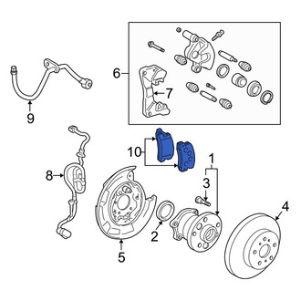 Lexus OE - Rear Disc Brake Pad Set