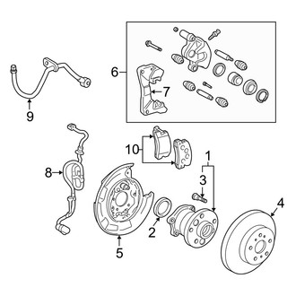 Lexus OE - Rear Suspension - Brake Components