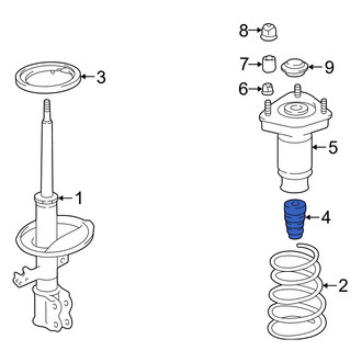 Lexus OE - Rear Suspension Strut Bumper