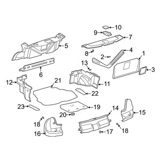 Lexus OE - Rear Body & Floor - Interior Trim