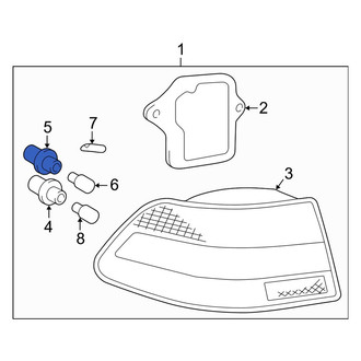 Lexus OE - Rear Back Up Light Socket