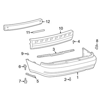 Lexus OE - Rear Bumper - Bumper & Components