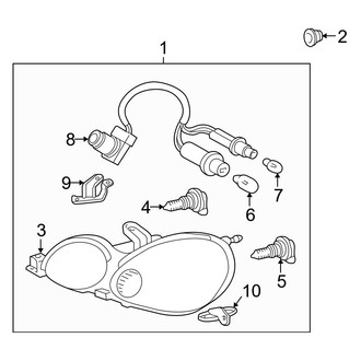 Lexus OE - Front Lamps - Headlamp Components (W/O High Intensity, Discharge Lamps)