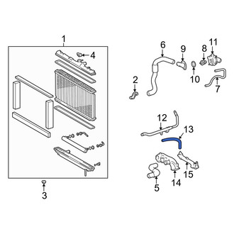 Lexus OE - Engine Coolant Bypass Hose