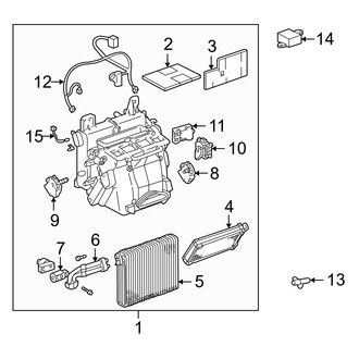 Lexus OE - Air Conditioner & Heater - Evaporator & Heater Components