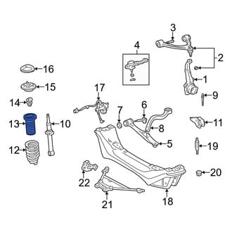 Lexus OE - Front Upper Coil Spring Insulator