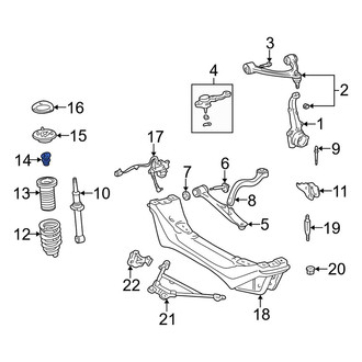 Lexus OE - Front Suspension Strut Bumper
