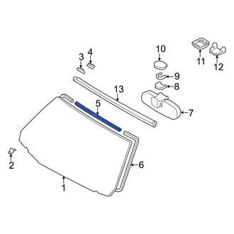 Lexus OE - Upper Windshield Seal