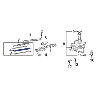 Lexus OE - Left Wiper Blade Refill
