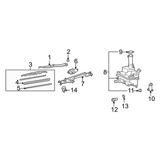Lexus OE - Windshield - Wiper & Washer Components