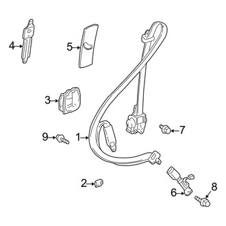 Lexus OE - Restraint Systems - Front Seat Belts