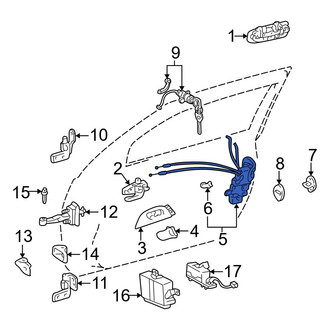 Lexus OE - Front Left Door Latch Assembly