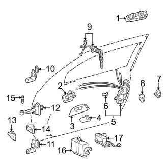 Lexus OE - Front Door - Lock & Hardware