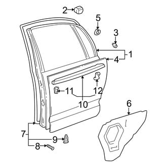Lexus OE - Rear Door - Door & Components