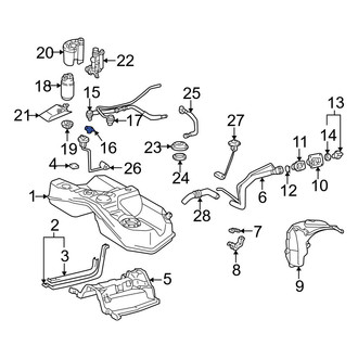 Lexus OE - Fuel Tank Vent Hose Gasket