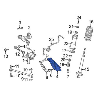 Lexus OE - Rear Right Lower Suspension Control Arm