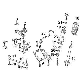Lexus OE - Rear Suspension - Suspension Components