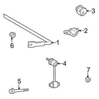 Lexus OE - Rear Suspension - Stabilizer Bar & Components