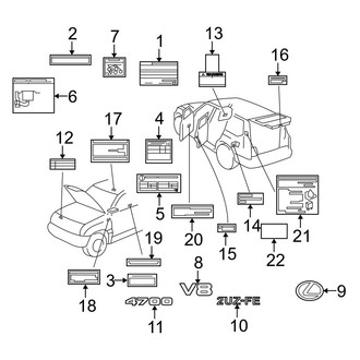 Lexus OE - Information Labels - Labels