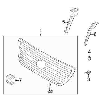 2002 Lexus LX470 Replacement Grille Assemblies — CARiD.com