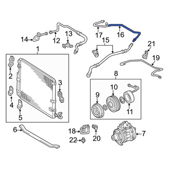 Lexus OE - A/C Refrigerant Discharge Hose