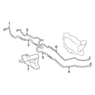Lexus OE - Air Conditioner & Heater - Rear A/C Lines