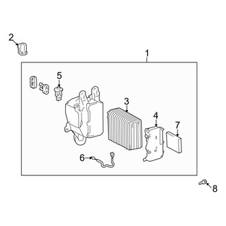 Lexus OE - Air Conditioner & Heater - Evaporator Components (Front)