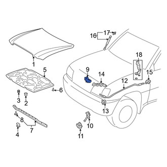 Lexus OE - Front Hood Lock