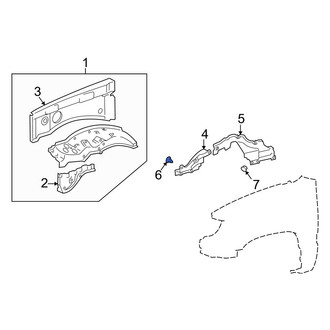 Lexus OE - Front Fender Apron Clip