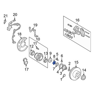 Lexus OE - Front Axle Nut Washer
