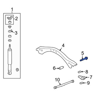 Lexus OE - Suspension Trailing Arm Bolt