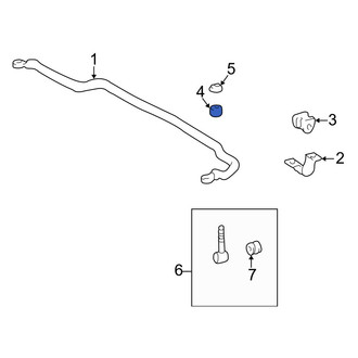 Lexus OE - Front Upper Suspension Stabilizer Bar Link Insulator